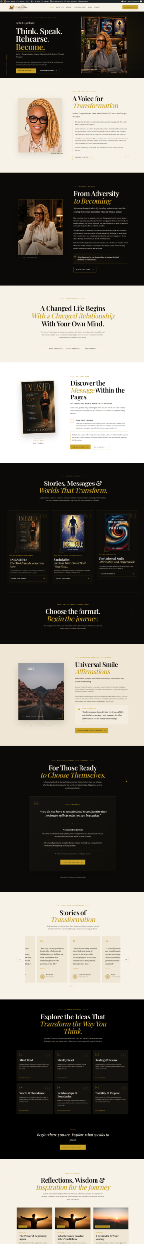 Second author website design
