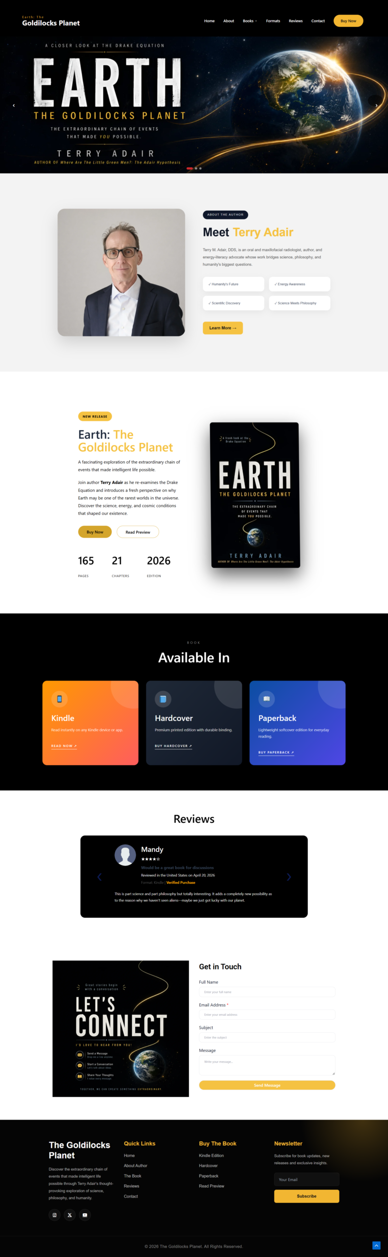 Third author website design